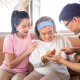 Family carer reviewing dementia training resources for family carers at home